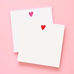Heart Square Notepad, Valentine's Notepad, Teacher Appreciation Gifts, Kids Notepad, Valentine's Teacher Gift, Heart Notepad