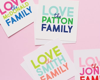 Family Gift Stickers, Family gift tags,Personalized Sticker,Custom Stickers,Name Stickers,Family Stationery,Family Stickers 008S