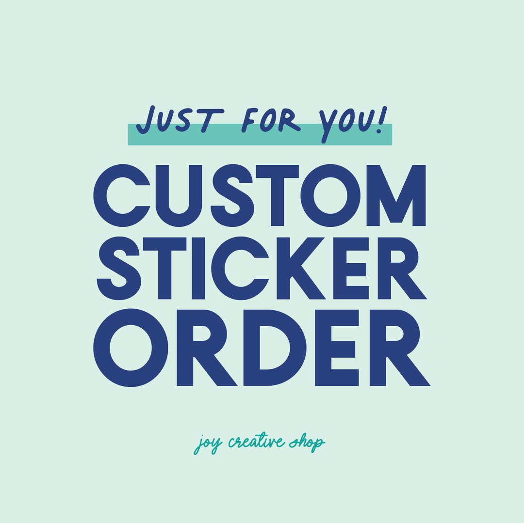thumbnail image 2 of Custom Sticker Order - Pre-Arranged Pricing & Design - Ready To Ship 2 of 5