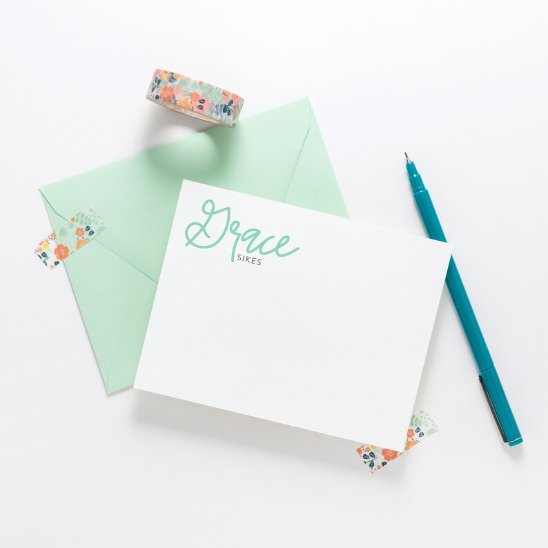 Handwritten Name Card Handwritten Note Cards Handwritten Etsy