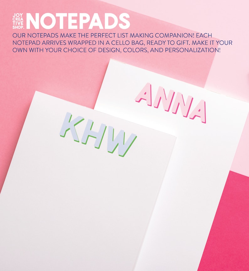family notepad, personalized notepad, family gift, hostess gift, wedding gift, kids notepad, teacher notepad, stocking stuffer, teacher gift, christmas gift, bridesmaid gift, groomsman gift, holiday party favor