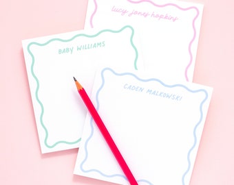 Oh Baby! Personalized Wavy Notepad