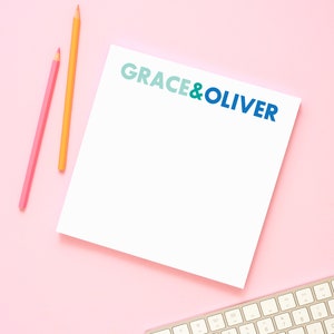 Bloc de notas personalizado para parejas, Bloc de notas personalizado, Artículos de papel personalizados, Bloc de notas para parejas, Bloc de notas para parejas, Regalo personalizado, 001NP imagen 5