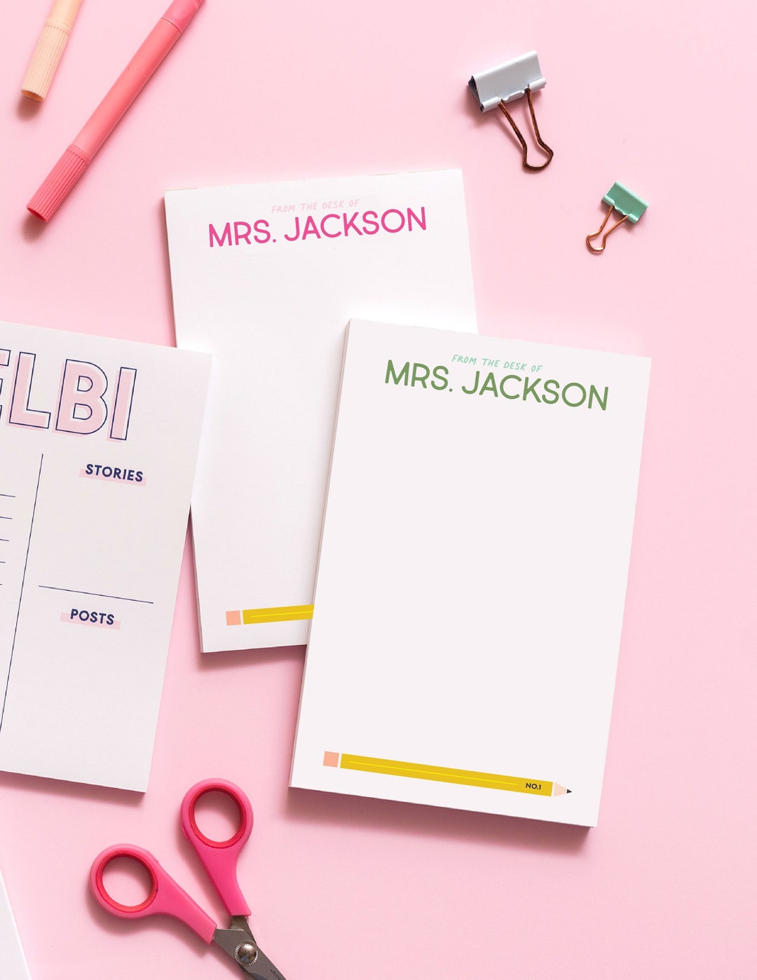 Back to School Notepad, Custom Notepad, Kids Notepad, Teacher Gift ...