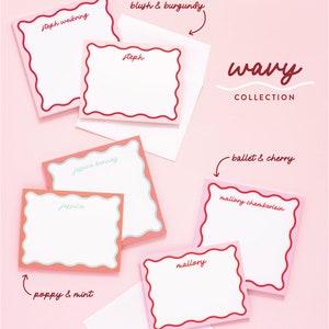 Wavy Collection Personalized Notepad