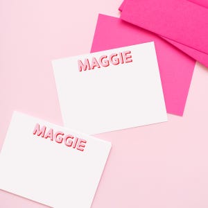 Personalized Modern Classic Stationery: Custom Thank You Notes, Wedding & Hostess Gift, Anniversary Cards, Housewarming