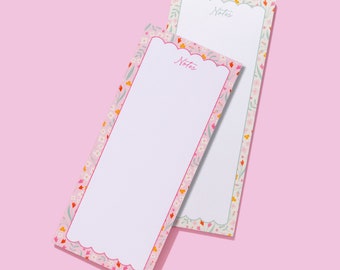 Floral Tall & Skinny Notepad