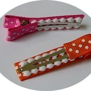 20 Swiss Dot Alligator Hair Clips with No Slip Grip image 2