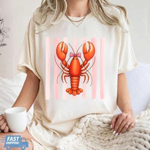 Retro Lobster Graphic Tee | La Dolce Vita Unisex Shirt | Coastal Pinterest Style | Aperol Spritz Vibes | Plus Size Vintage Lobster Top