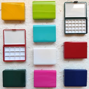 Tavolozza portatile per acquerelli con 12/24 scomparti da 0,5 ml/1 ml