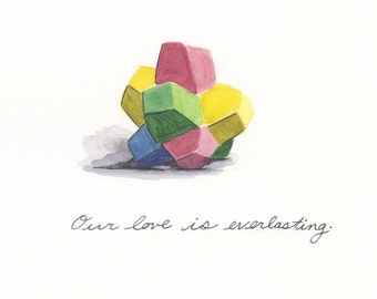 Everlasting Gobstopper Love print 8x8