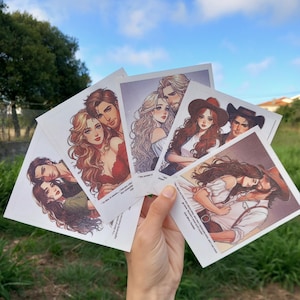 Saga di libri di Elsie Silver Chestnut Springs, polaroid personalizzate, tutte le coppie ispirate, pacchetto da 5 polaroid