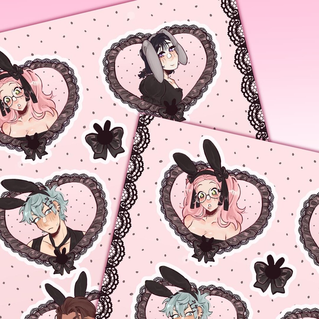 Alnst Bunny Cafe Stickersheet !! - Etsy
