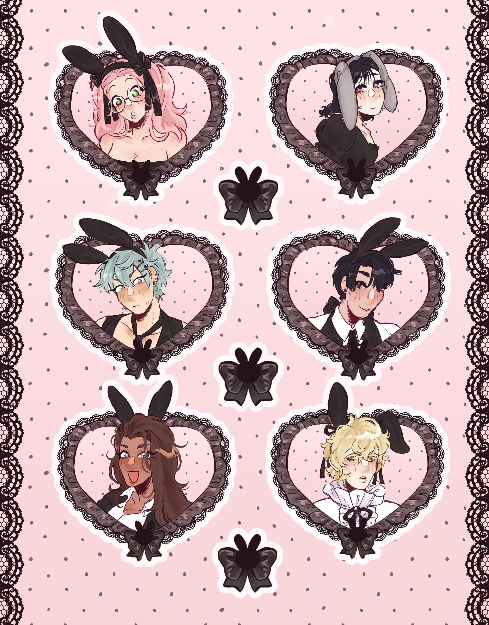 Alnst Bunny Cafe Stickersheet !! - Etsy
