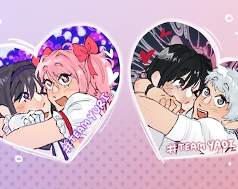 ¡¡Pegatinas de yuri vs yaoi!!