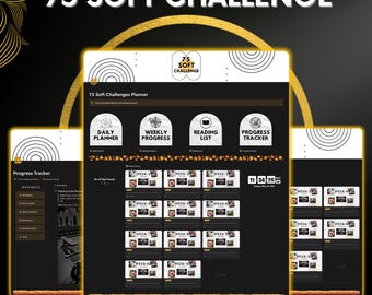 75 Soft Challenge Notion Template: Digital Wellness Planner (PDF Guide Included