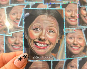X Trilogy (Pearl) – Mia Goth – Glitter 6 x 7.5 cm Horror Sticker