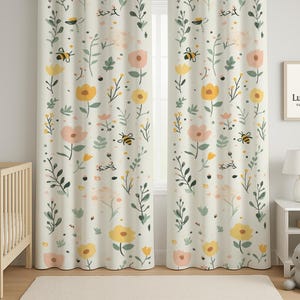 Giraffe and Lion Curtain, Nursery Curtain Safari Animals Baby Boy Room Curtain Nursery Curtains Window Curtains, Nursery Decor