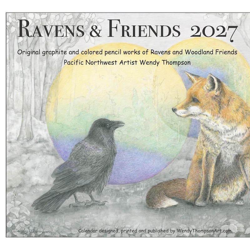 2027 Calendar Fox - Etsy