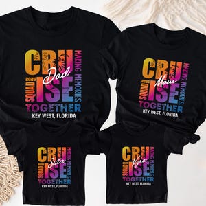 Personalized Cruise Squad T-shirt, Caribbean Family Trip Tee, Custom Destination Cruising Shirts, Cruise Matching Sweatshirt