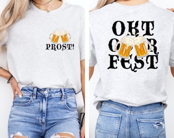 Prost-shirt Oktoberfest, T-shirt Duitse bieren, Beiers festival drinktrui, drinkteamfeestcadeau