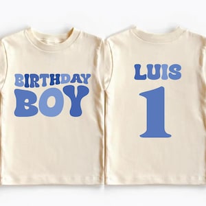 Birthday Boy T-shirt, Personalized Birthday Tee, First Birthday Party Sweatshirt, Birthday Kids Name Crewneck