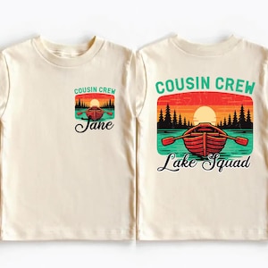 Cousin Crew Lake T-shirt, Custom Cousin Squad Shirt, Cousin Matching Lake Camp Sweatshirt, Cousins Vacation Gift, Cousin Kids Crewneck