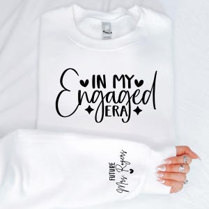 In My Engaged Era-shirt, gepersonaliseerd Future Mrs. T-shirt, verlovingscadeau
