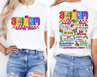 Autism World Tour Shirt, Special Teacher Tee, Autism Awareness Month T-shirt, Neurodiversity Sweatshirt, Autism Acceptance Gift