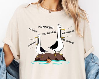 Nemo Teacher Comfort Colors® Shirt, Custom Teacher Gift Sweater, Teacher Appreciation Tee