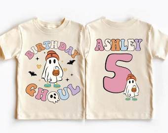 Custom Birthday Ghoul Shirt, Halloween Birthday Boy Tee, Spooky Birthday Boy Sweatshirt, Ghost Birthday Party Gift