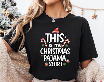 This is My Christmas Pajama Shirt, Merry Xmas Tee, Family Holiday Sweater