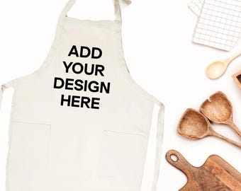 Custom Text Apron, Your Logo Apron, Kitchen Apron, Custom Photo Apron, Chef Gift Apron, Custom Text Apron, Art Class Apron, Adjustable Apron