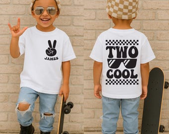 Camiseta de segundo cumpleaños, camiseta personalizada para segundo cumpleaños, camiseta infantil para segundo cumpleaños, sudadera con capucha con nombre para segundo cumpleaños, regalo para fiesta de segundo cumpleaños