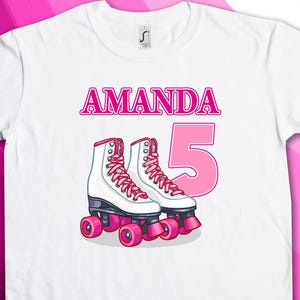 Roller Skate Theme Iron On Transfer Birthday Shirt Design - DIGITAL FILE ONLY!