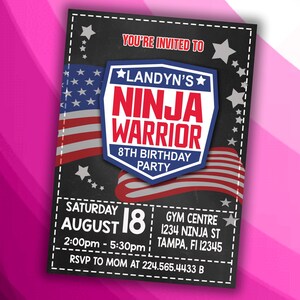 Challenger Theme Birthday Invitation Design - DIGITAL FILE ONLY!