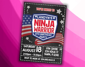 Challenger Theme Birthday Invitation Design - DIGITAL FILE ONLY!