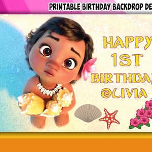 Girl Theme Birthday Backdrop Design - DIGITAL FILE ONLY!
