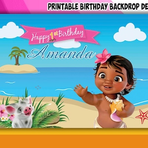 Ocean Theme Birthday Backdrop Design - DIGITAL FILE ONLY!