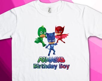Maglietta da compleanno per bambino con stampa termoadesiva Supereroi - Download immediato - SOLO FILE DIGITALE!