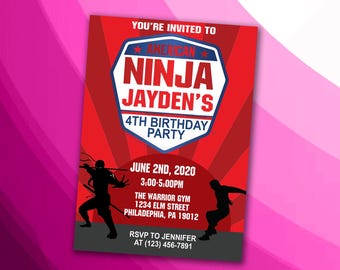 Challenger Theme Birthday Invitation Design - DIGITAL FILE ONLY!