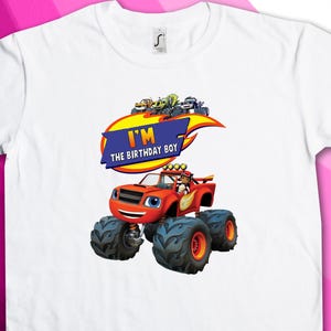 Blaze Cars Birthday Boy Shirt Design - Family Set Designs - Instant Download - DIGITAL FILE ONLY!