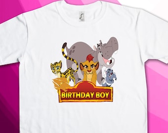 Lion Theme Boy Birthday Shirt Design - Iron On Transfer Birthday Shirt Designs - Instant Download - DIGITAL FILE ONLY!