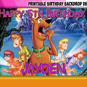 Mystery Theme Birthday Backdrop Design - DIGITAL FILE ONLY!