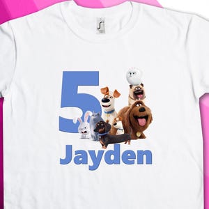 Animal Theme Iron On Transfer Birthday Shirt Design - DIGITAL FILE ONLY!
