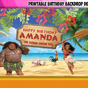 Ocean Theme Birthday Backdrop Design - DIGITAL FILE ONLY!