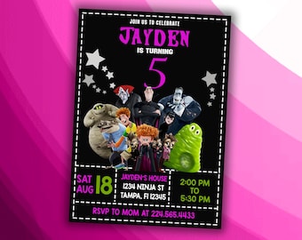Halloween Theme Birthday Invitation Design - DIGITAL FILE ONLY!