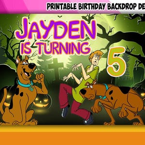 Mystery Theme Birthday Backdrop Design - DIGITAL FILE ONLY!