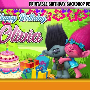Creature Theme Birthday Backdrop Design - DIGITAL FILE ONLY!