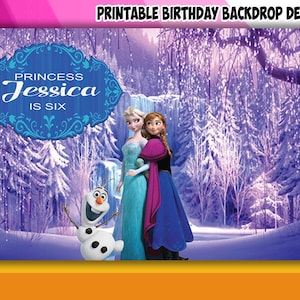 Prinzessin Geburtstag Hintergrund mit Schleife - NUR DIGITALE DATEI!